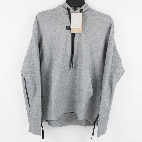 On Running Relaxed Fit Hoodie in Heather Grey - Women's Size Small (NWT) - Picture 2 of 12
